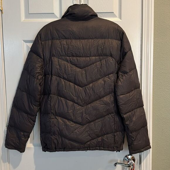 Michael Michael Kors Black Packable Down Puffer Jacket W/ Bag Charcoal Small - Picture 2 of 11